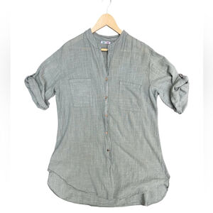 made in italy linen cotton Casual green Shirt